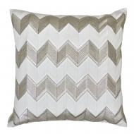 Herringbone white and silver haystack