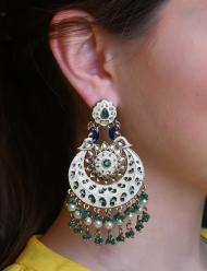 Peacock earings