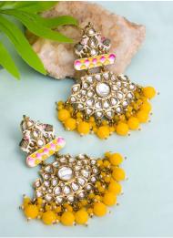 Elephant earings- Yellow