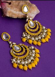 Abhya Earings- Yellow